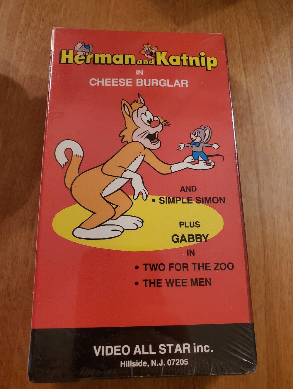 Herman and Katnip in Cheese Burglar VHS Video All Star Vintage Cartoon Rare